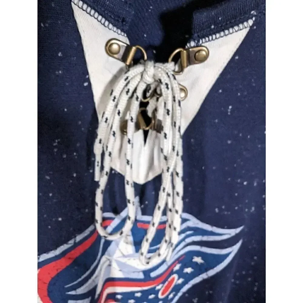 CCM Women's Official Vintage Apparel Colorado Avalanche Lace-Up Sweatshirt L